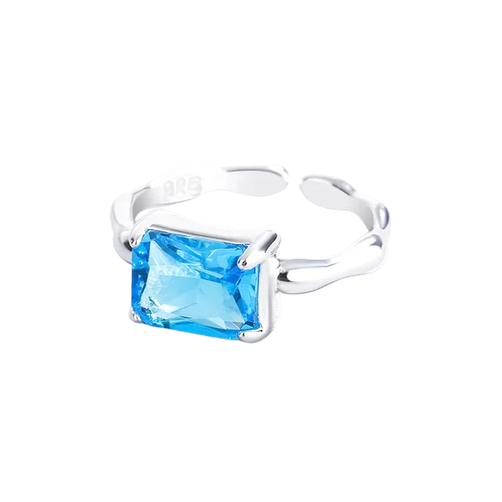Bague Pierre Bleue Claire