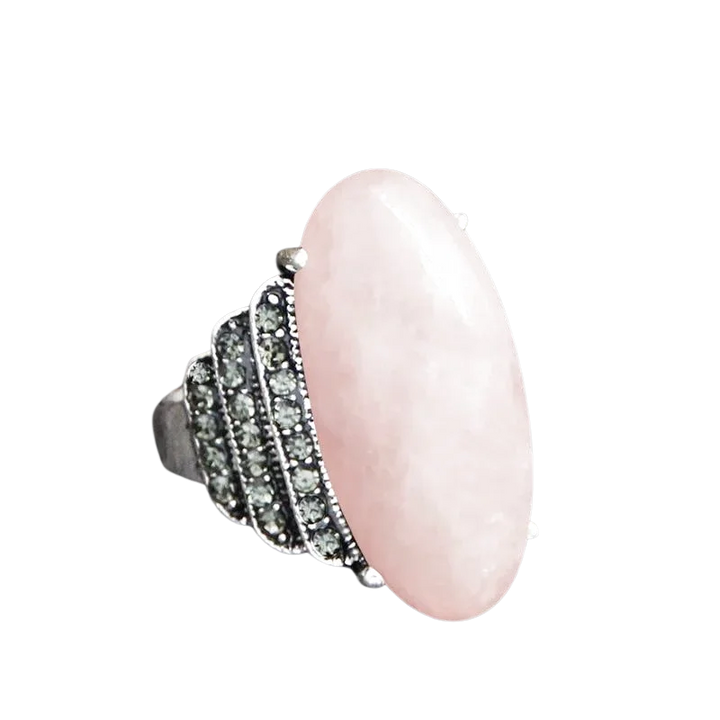 Bague Pierre Naturelle Quartz Rose