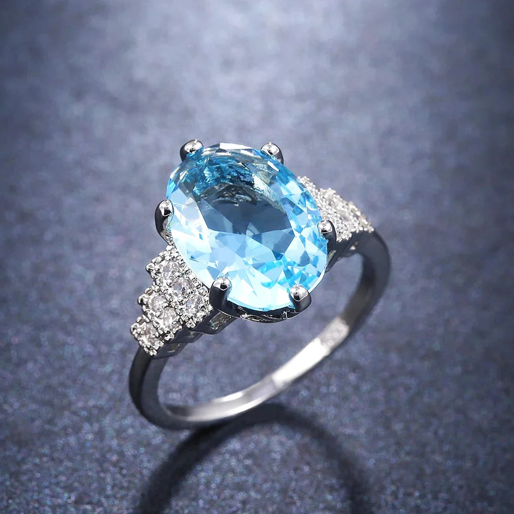 Bague Pierre Bleue