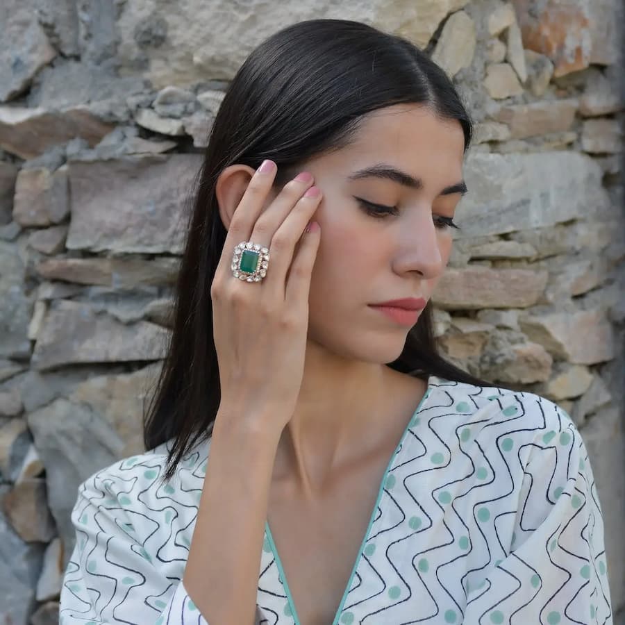 Bague Avec Vrai Perle Bague En Pierre Naturelle BERGERLIN